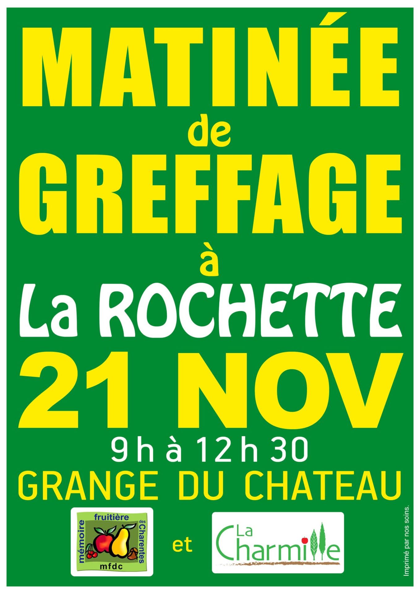 Matinée de greffage ouverte à tous le 21 novembre